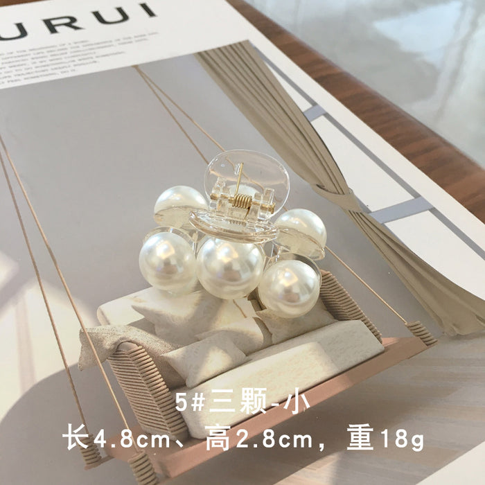 Jewelry WholesaleWholesale pearl small and medium-sized fresh girl grab clip JDC-HC-Dduow103 Hair Clips 朵薇 %variant_option1% %variant_option2% %variant_option3%  Factory Price JoyasDeChina Joyas De China