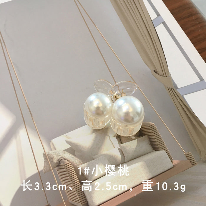 Jewelry WholesaleWholesale pearl small and medium-sized fresh girl grab clip JDC-HC-Dduow103 Hair Clips 朵薇 %variant_option1% %variant_option2% %variant_option3%  Factory Price JoyasDeChina Joyas De China