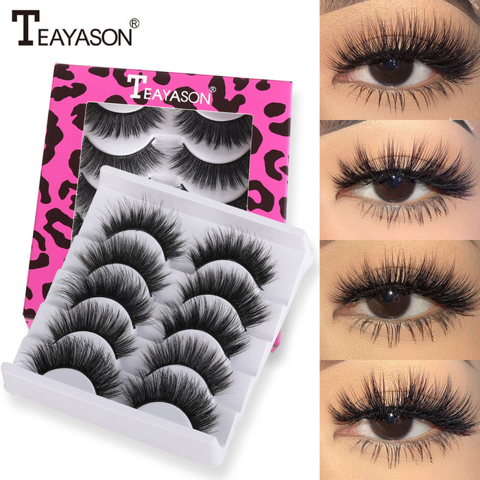 Jewelry WholesaleWholesale 5 pairs of 3D mink false eyelashes JDC-EY-XuQ001 Eyelashes 徐芹 %variant_option1% %variant_option2% %variant_option3%  Factory Price JoyasDeChina Joyas De China