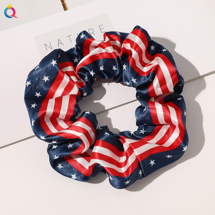 Wholesale 4th of July Independence Day Flag Large Intestine Hair Rope JDC-HS-Qiyue006