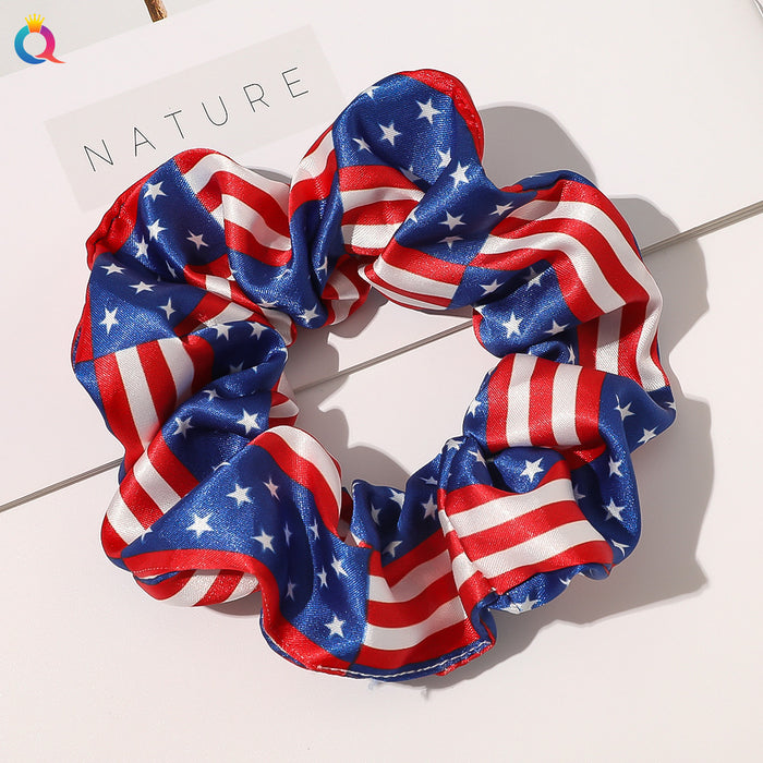 Wholesale 4th of July Independence Day Flag Large Intestine Hair Rope JDC-HS-Qiyue006