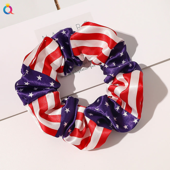 Wholesale 4th of July Independence Day Flag Large Intestine Hair Rope JDC-HS-Qiyue006