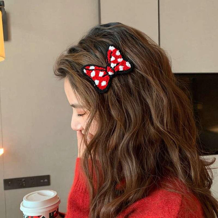 Wholesale Hair Clips Cloth Bow Cute MOQ≥2 JDC-HC-CLie005