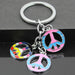 Jewelry WholesaleWholesale Color Peace Sign Alloy Keychain MOQ≥3 JDC-KC-Shuangd001 Keychains 双德 %variant_option1% %variant_option2% %variant_option3%  Factory Price JoyasDeChina Joyas De China