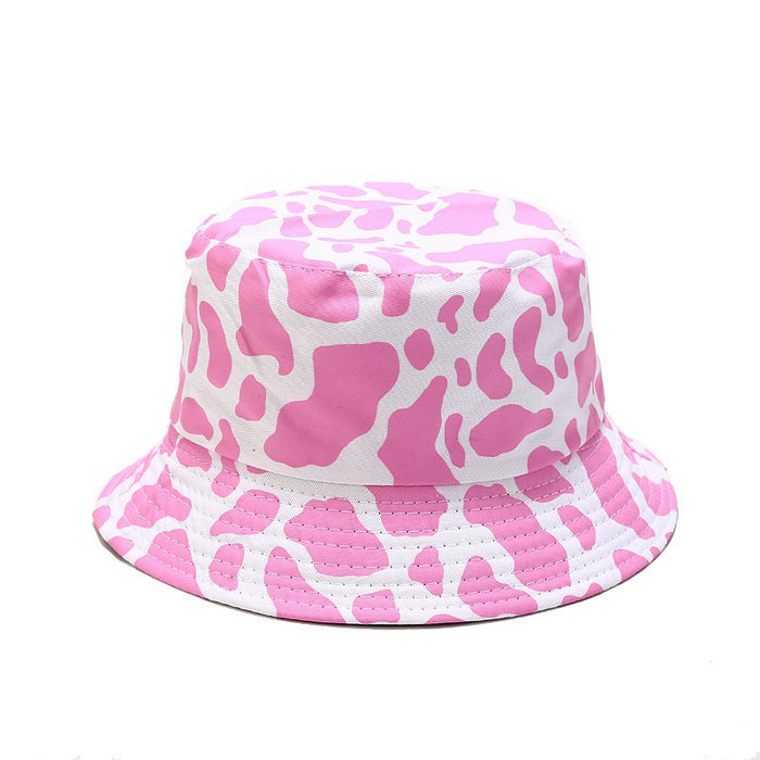 Wholesale cow pattern print bucket hat JDC-FH-LvYi016