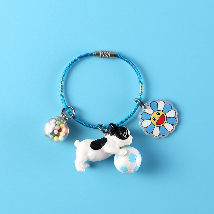 Wholesale Keychain Metal Cute Cartoon Dog MOQ≥2 JDC-KC-CYa011