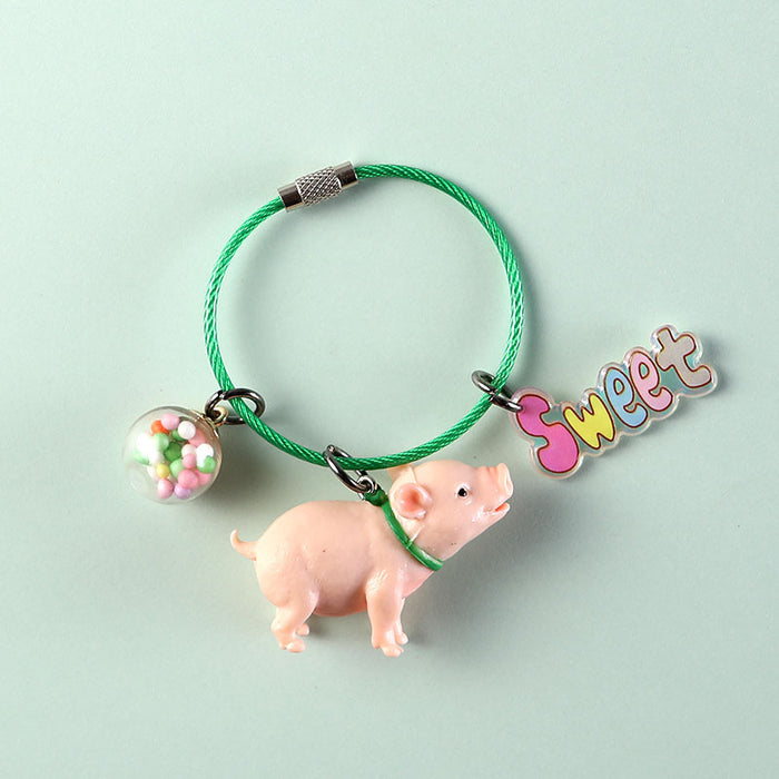 Wholesale Keychain Metal Cute Cartoon Dog MOQ≥2 JDC-KC-CYa011