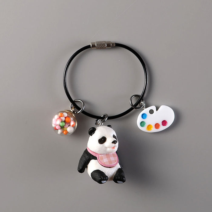 Wholesale Keychain Metal Cute Cartoon Dog MOQ≥2 JDC-KC-CYa011