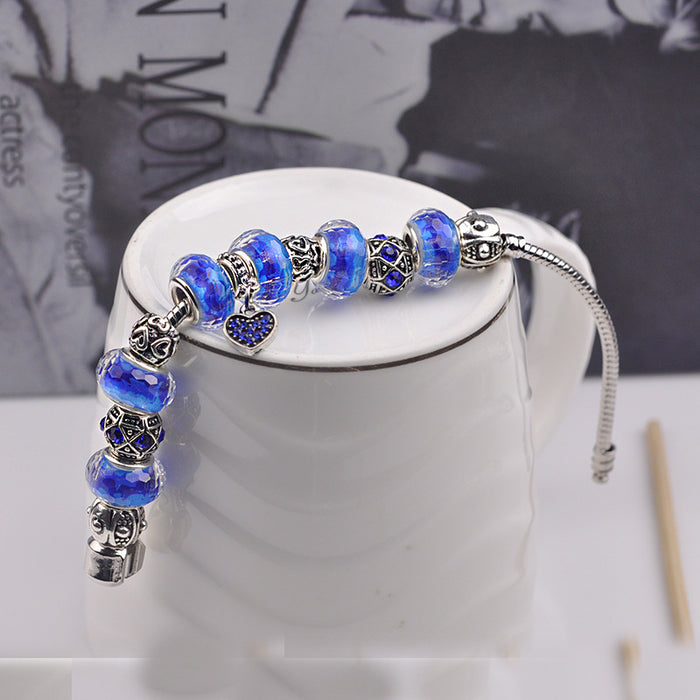 Jewelry WholesaleWholesale Blue Crystal Bracelet (F)JDC-BT-WUAI005 Bracelet 妩艾 %variant_option1% %variant_option2% %variant_option3%  Factory Price JoyasDeChina Joyas De China