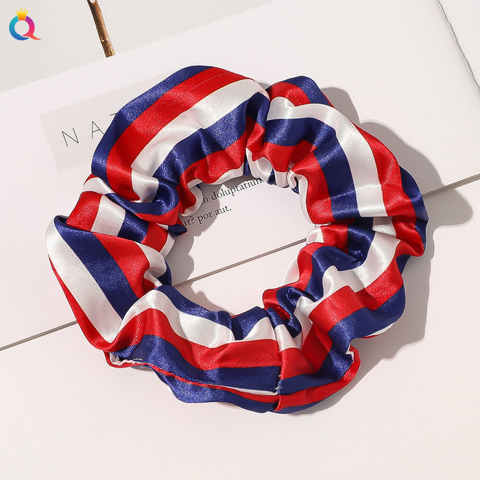 Wholesale 4th of July Independence Day Flag Large Intestine Hair Rope JDC-HS-Qiyue006