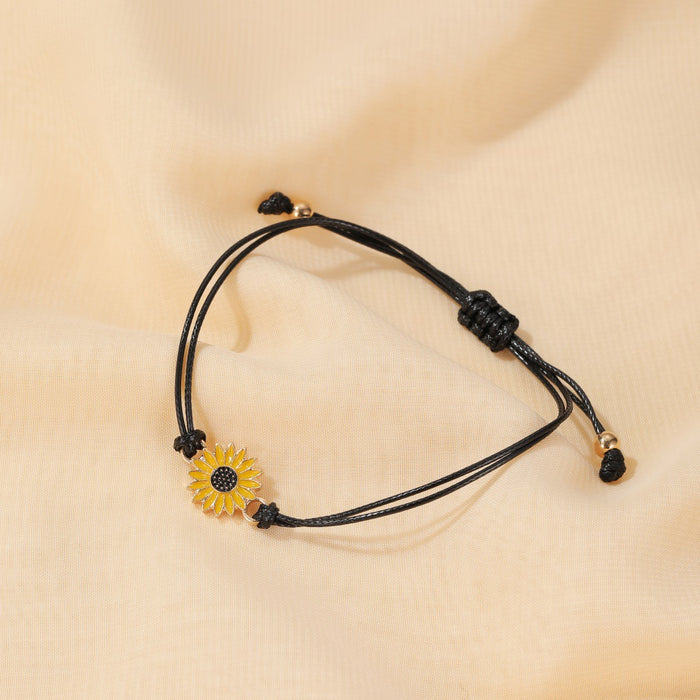 Wholesale summer small fresh couple sunflower bracelet JDC-BT-D114