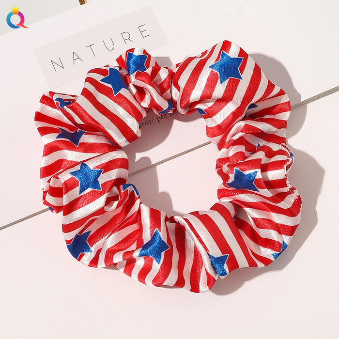 Wholesale 4th of July Independence Day Flag Large Intestine Hair Rope JDC-HS-Qiyue006