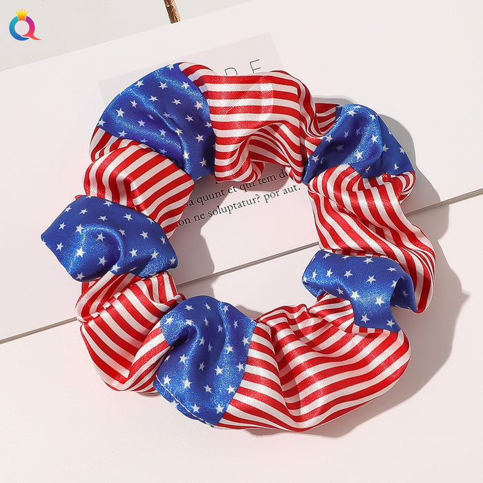 Wholesale 4th of July Independence Day Flag Large Intestine Hair Rope JDC-HS-Qiyue006