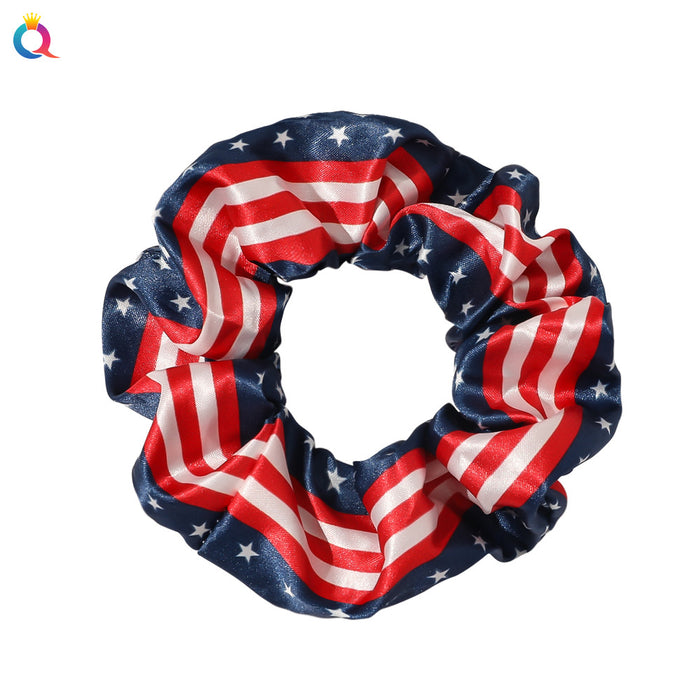 Wholesale 4th of July Independence Day Flag Large Intestine Hair Rope JDC-HS-Qiyue006