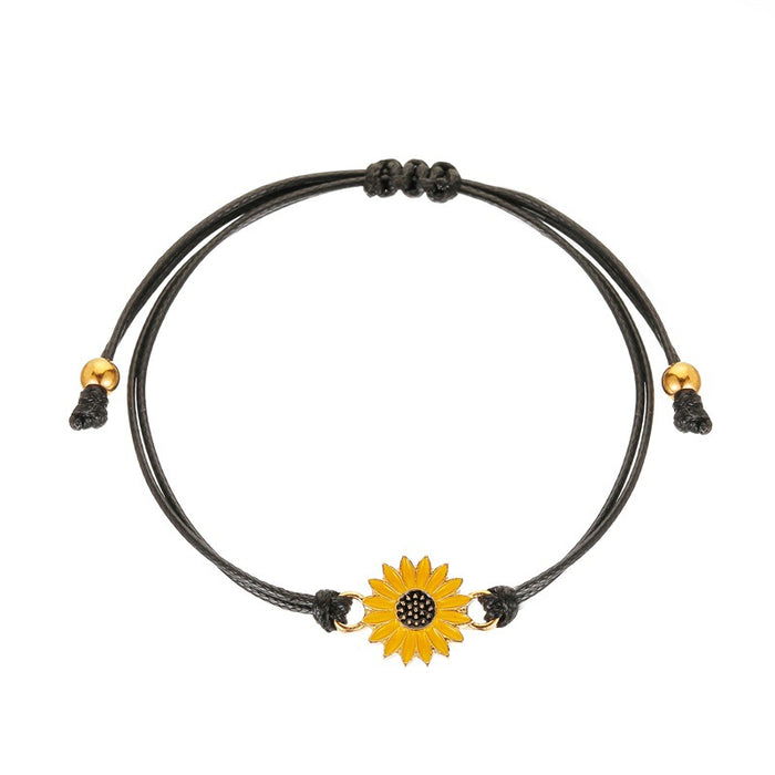 Wholesale summer small fresh couple sunflower bracelet JDC-BT-D114