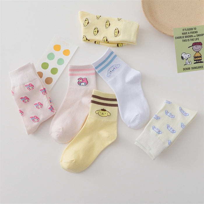 Wholesale cute cartoon socks wild couple socks JDC-SK-YMS002