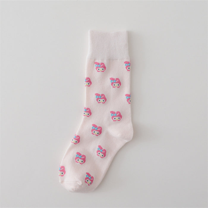 Wholesale cute cartoon socks wild couple socks JDC-SK-YMS002