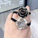 Jewelry WholesaleWholesale rose small fragrance hair rope Korean all-match rhinestone rope JDC-HS-Nuanm003 Hair Scrunchies 暖铭 %variant_option1% %variant_option2% %variant_option3%  Factory Price JoyasDeChina Joyas De China