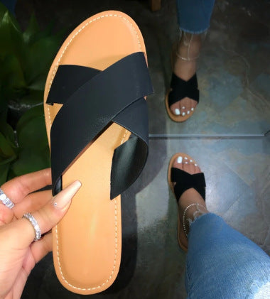 Jewelry WholesaleWholesale plus size flat beach slippers JDC-SP-Qianh001 Slippers 纤回 %variant_option1% %variant_option2% %variant_option3%  Factory Price JoyasDeChina Joyas De China