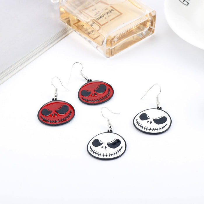 Wholesale Earrings Alloy Halloween Cartoon Scary Pumpkin Head JDC-ES-Dsheng006