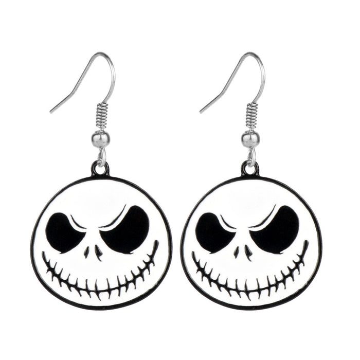 Wholesale Earrings Alloy Halloween Cartoon Scary Pumpkin Head JDC-ES-Dsheng006