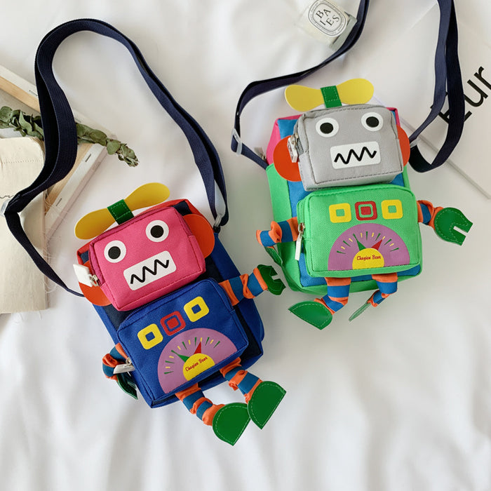 Jewelry WholesaleWholesale Robot Canvas Children's Bag JDC-SD-GSHN029 Shoulder Bags 浩纳 %variant_option1% %variant_option2% %variant_option3%  Factory Price JoyasDeChina Joyas De China