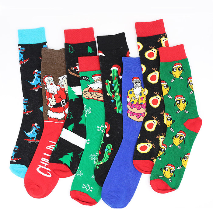 Wholesale Sock Cotton Mid Tube Cute Christmas MOQ≥3 JDC-SK-ShuiH003