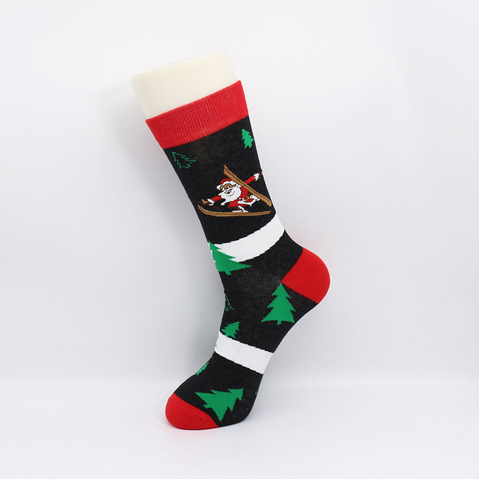 Wholesale Sock Cotton Mid Tube Cute Christmas MOQ≥3 JDC-SK-ShuiH003