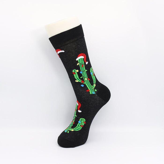 Wholesale Sock Cotton Mid Tube Cute Christmas MOQ≥3 JDC-SK-ShuiH003