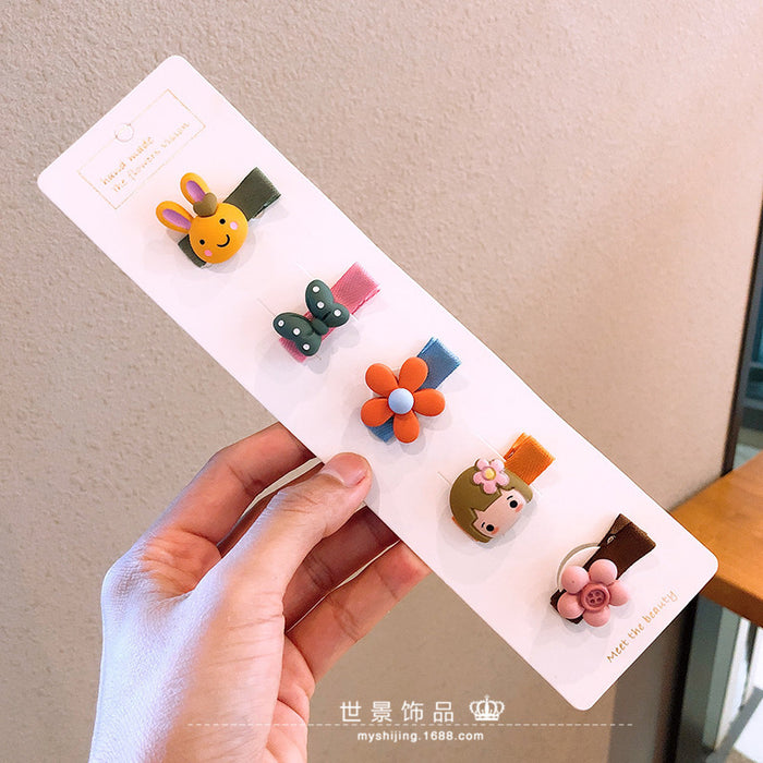 Jewelry WholesaleWholesale kids cartoon flower resin hairpin JDC-HC-Shij001 Hair Clips 世景 %variant_option1% %variant_option2% %variant_option3%  Factory Price JoyasDeChina Joyas De China