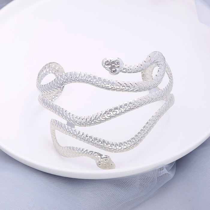 Jewelry WholesaleWholesale Punk Metal Exaggerated Snake Armband Bracelet JDC-BT-Huil001 Bracelet 辉缕 %variant_option1% %variant_option2% %variant_option3%  Factory Price JoyasDeChina Joyas De China