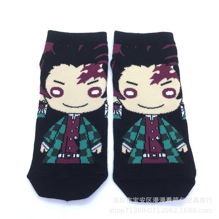 Jewelry WholesaleWholesale cartoon around male and female student socks  MOQ≥3 JDC-SK-MMan001 Sock 漫漫 %variant_option1% %variant_option2% %variant_option3%  Factory Price JoyasDeChina Joyas De China