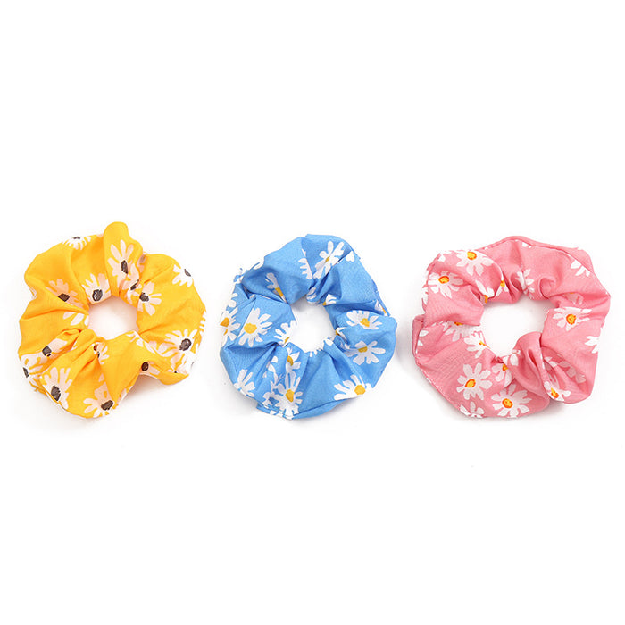 Wholesale small fresh hair ring hair rope small daisy large intestine ring JDC-HS-HuiDi001