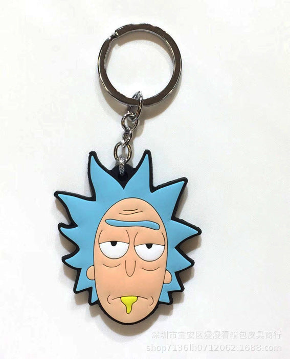 Wholesale Cartoon Rubber Keychain MOQ≥3 JDC-KC-MMan001