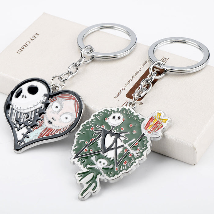 Jewelry WholesaleWholesale Christmas Skull Alloy Keychain (M) JDC-KC-GSAJ003 Keychains 昂杰 %variant_option1% %variant_option2% %variant_option3%  Factory Price JoyasDeChina Joyas De China