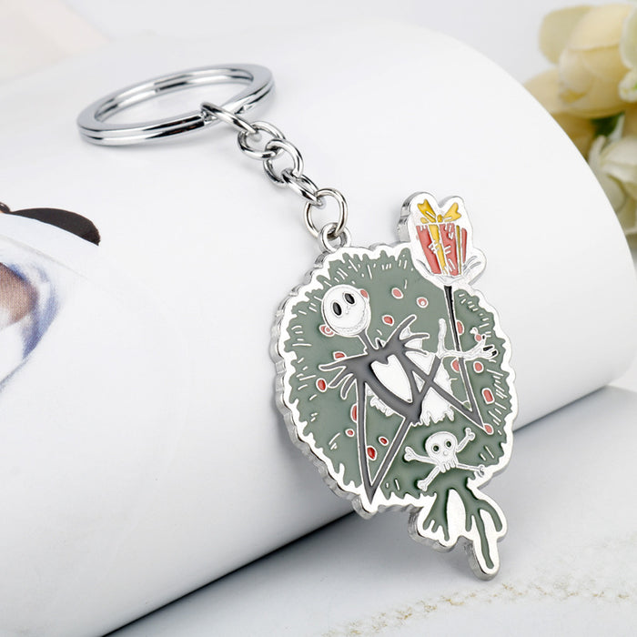 Jewelry WholesaleWholesale Christmas Skull Alloy Keychain (M) JDC-KC-GSAJ003 Keychains 昂杰 %variant_option1% %variant_option2% %variant_option3%  Factory Price JoyasDeChina Joyas De China