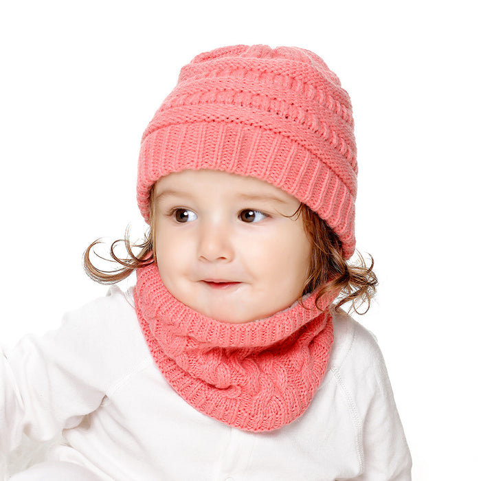 Wholesale Hat Acrylic Fleece Warm Kids Scarf Set MOQ≥2 JDC-FH-Xiami004