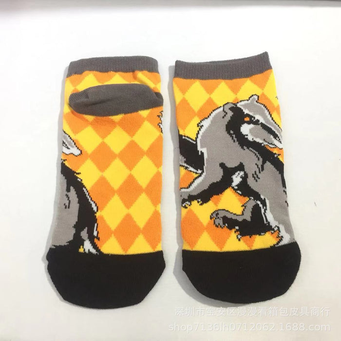 Wholesale Cartoon Surrounding Magic Academy Trend Breathable Sports Socks MOQ≥3 JDC-SK-MMan002