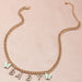 Jewelry WholesaleWholesale Rhinestone Butterfly Baby Letter Alloy Necklace JDC-NE-NZ328 Necklaces 奈珠 %variant_option1% %variant_option2% %variant_option3%  Factory Price JoyasDeChina Joyas De China