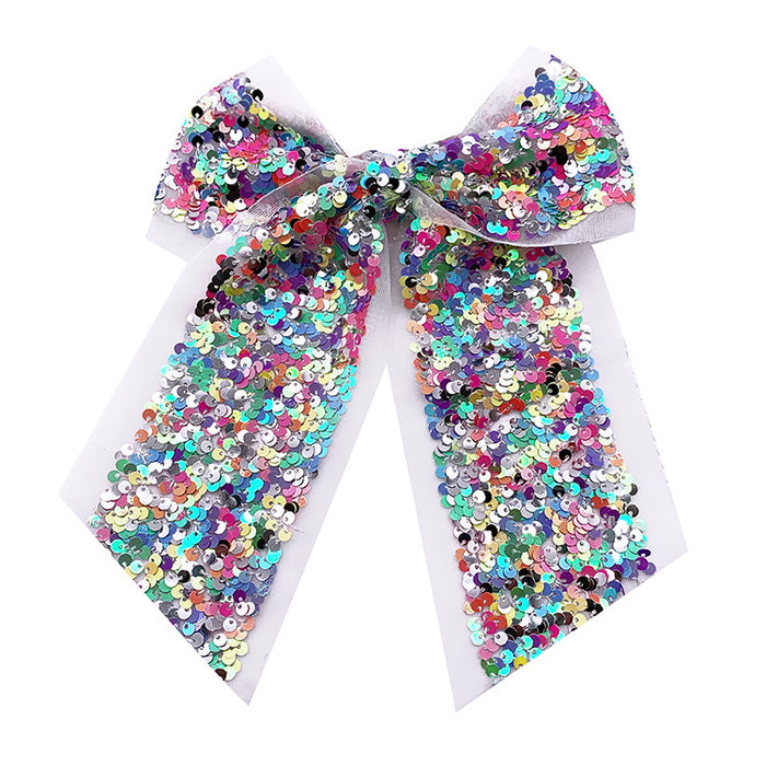 Wholesale Children's Colorful Sequin Swallowtail Bow Hair Band MOQ≥15 JDC-HS-JZY001