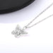 Jewelry WholesaleWholesale Shuibo chain stainless steel butterfly hollow Necklace JDC-NE-MJ002 Necklaces 萌葭 %variant_option1% %variant_option2% %variant_option3%  Factory Price JoyasDeChina Joyas De China