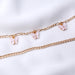 Jewelry WholesaleWholesale Double Layer Butterfly Alloy Anklet JDC-AS-YeB020 anklets 烨贝 %variant_option1% %variant_option2% %variant_option3%  Factory Price JoyasDeChina Joyas De China