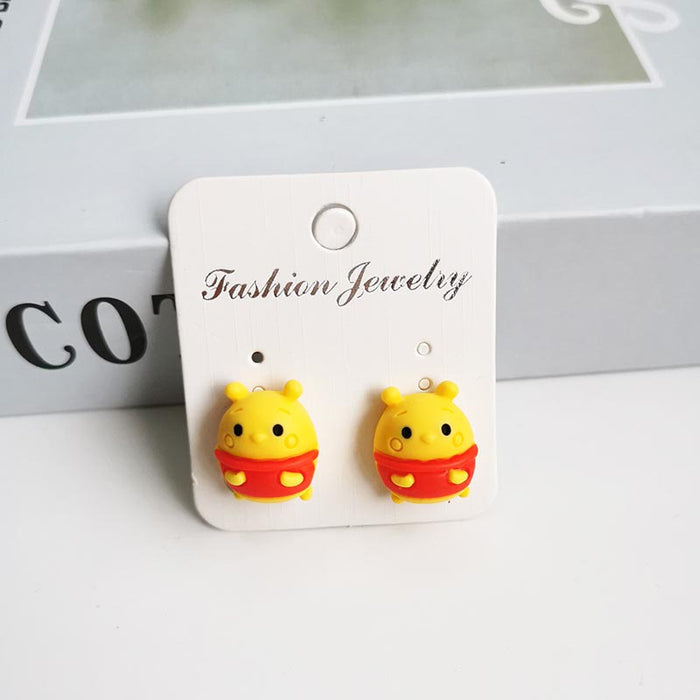 Wholesale Cartoon Kids Alloy Ear Clip Earrings JDC-ES-Hanjia001