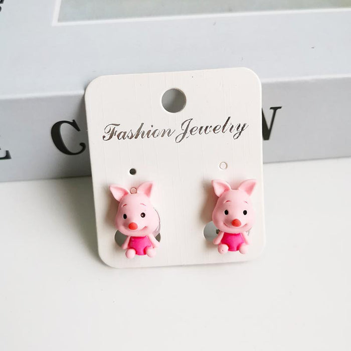 Wholesale Cartoon Kids Alloy Ear Clip Earrings JDC-ES-Hanjia001