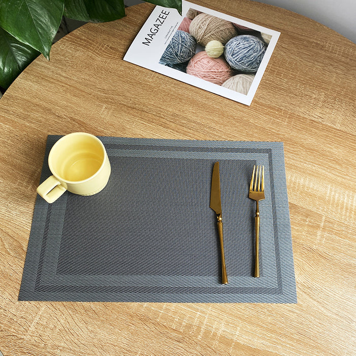 Wholesale PVC placemats waterproof and anti-scald dining table mat MOQ≥2 JDC-PS-Chaodu002