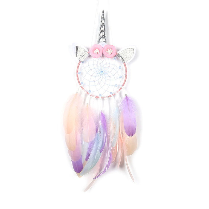 Jewelry WholesaleWholesale Feather Simulation Flower Woven DreamCatcher JDC-DC-MGu005 Dreamcatcher 梦罟 %variant_option1% %variant_option2% %variant_option3%  Factory Price JoyasDeChina Joyas De China