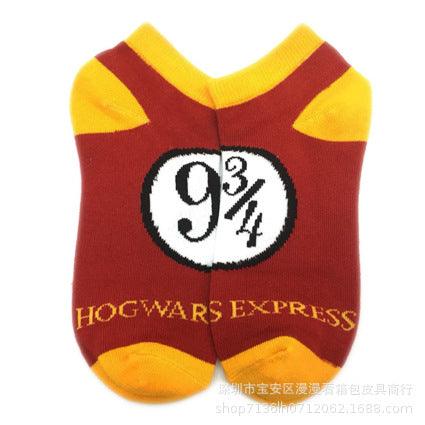 Wholesale Cartoon Surrounding Magic Academy Trend Breathable Sports Socks MOQ≥3 JDC-SK-MMan002