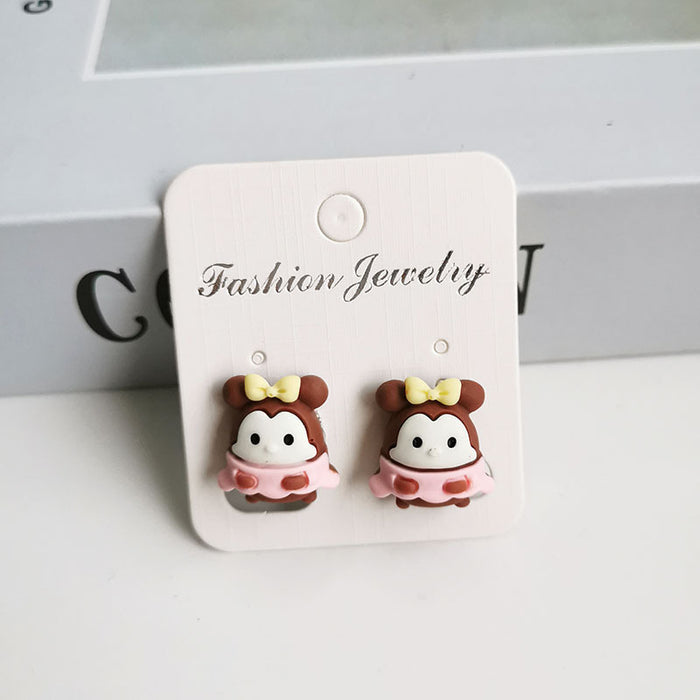 Wholesale Cartoon Kids Alloy Ear Clip Earrings JDC-ES-Hanjia001