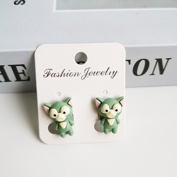 Wholesale Cartoon Kids Alloy Ear Clip Earrings JDC-ES-Hanjia001