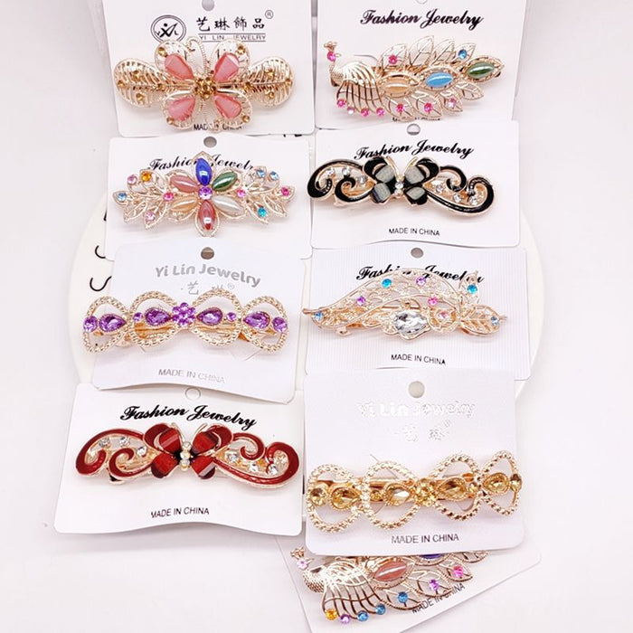 Jewelry WholesaleWholesale 24pcs Crystal Diamond Alloy Hair Clips JDC-HC-Yuechen001 Hair Clips 玥宸 %variant_option1% %variant_option2% %variant_option3%  Factory Price JoyasDeChina Joyas De China